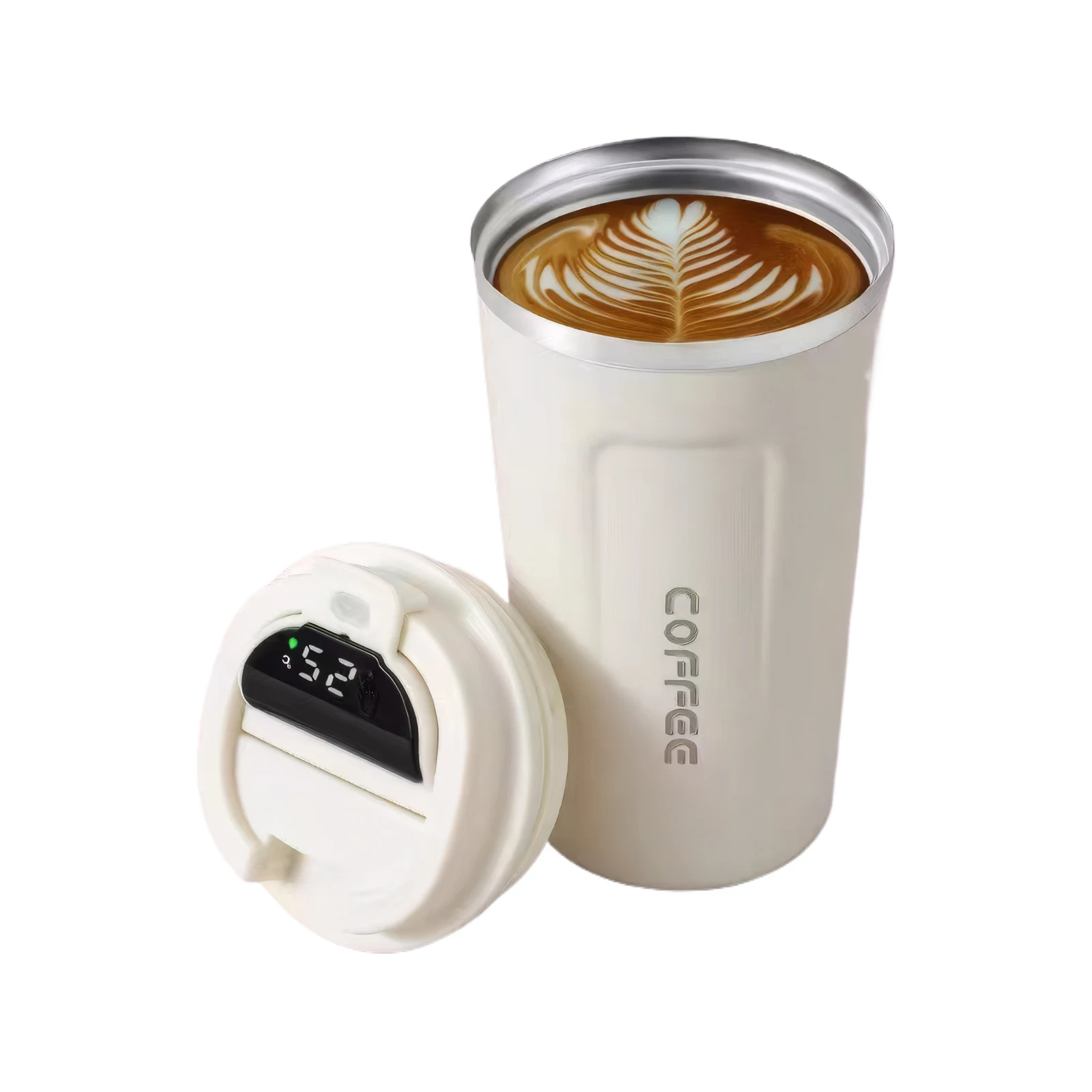 Stainless Steel Travel Mug Insulated Mug With Lid For On Go Beverages Suitable For Most Car Cup