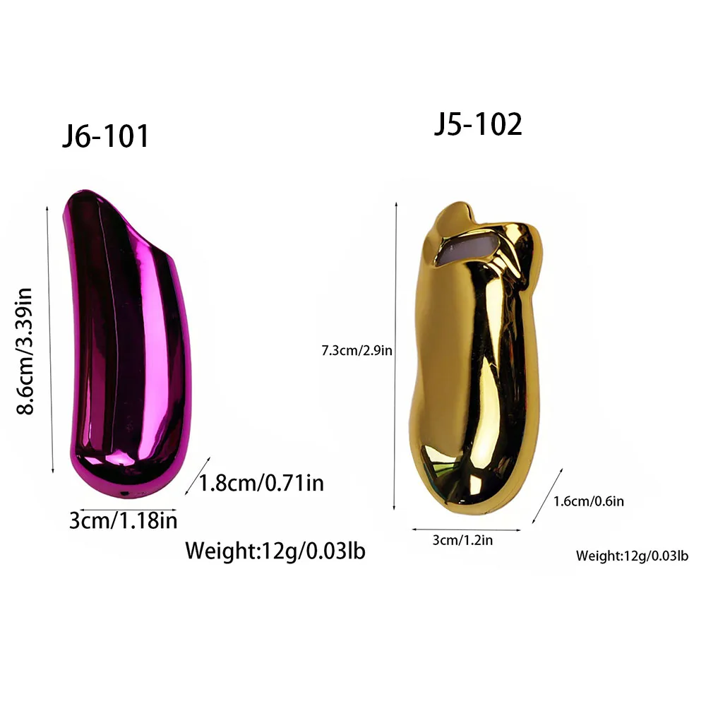 Bright metallic lighter protective case, crescent moon and dolphin-shaped scratch-resistant replacement shell, compatible with J6, J5 models, lighter mechanism not included, collectible decorative accessory