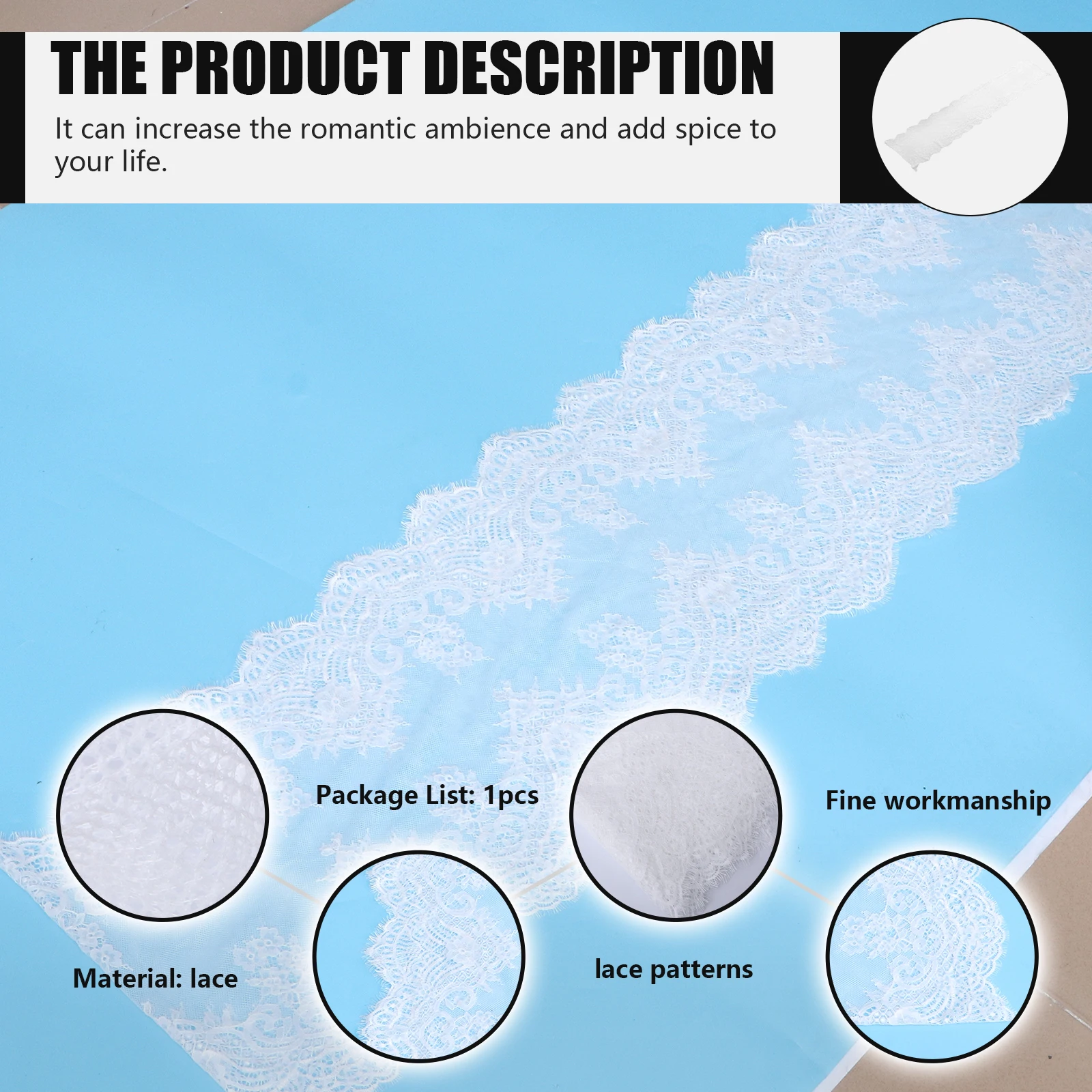 

White Lace Table Runner Vintage Tablecloth Decoration for Wedding Parties Easy Clean Resistant Classic Pattern Banner