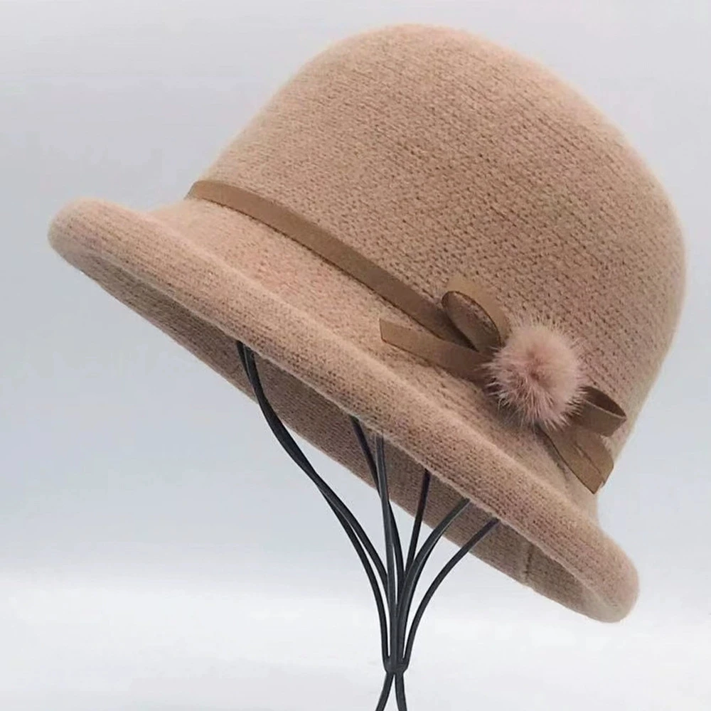 Hut mit gerollter Krempe, Herbst und Winter, dünner Stil, japanische Mode, vielseitiger Eimerhut zum Gesichtsschlankheit, Sonnenschutzhut – Detail 9