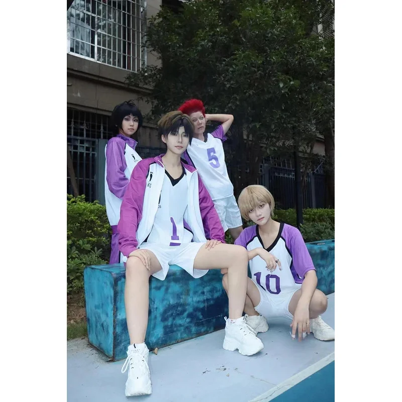 CyAnime Haikyuu disfraz de Cosplay Shiratorizawa ropa deportiva de escuela secundaria Club de voleibol Jersey uniforme Tendou Satori camiseta completa S