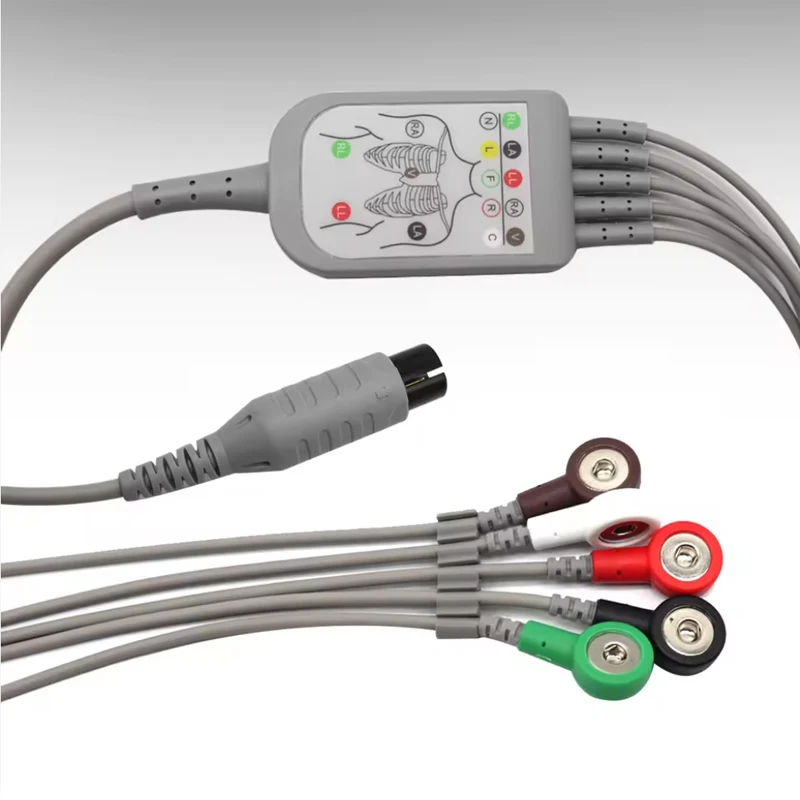 Original EC05DAS061 Edan ECG Leadwire Cable for EKG Monitor Consumables