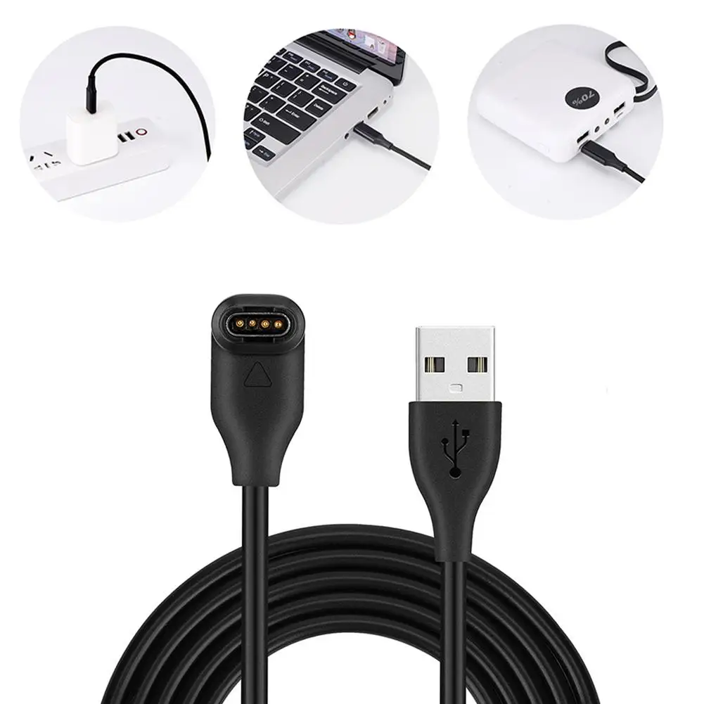 100 ซม.Smartwatch Charger แท่นชาร์จสําหรับ Garmin Venu/Venu2/Venu Sq/enduro/legacy Hero-series สายชาร์จ USB อะแดปเตอร์ j1S0