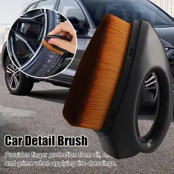 Car Tire/tyre Shine Applicator Ultra Fine Synthetic Detailing Brush New Tire Ergonomic Cleaner Auto Handle Car Tire Fiber W N2n7