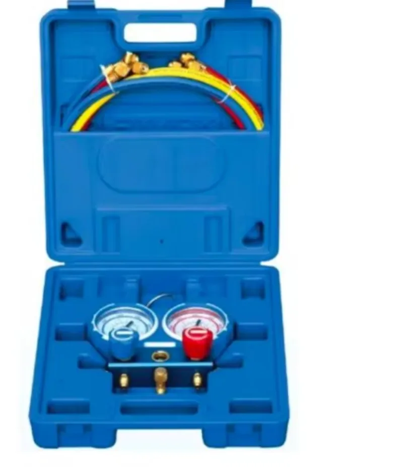 Value R404/R407C/R134A/R22 Manifold Gauge with Hose 120cm VMG-2-R22 Blow Box