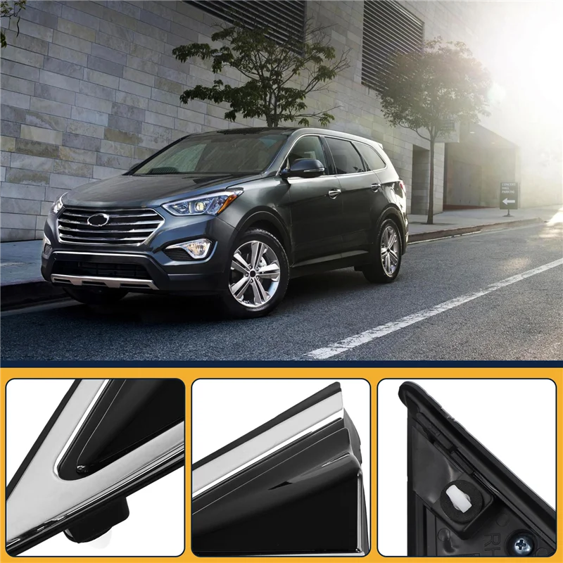 

Efficientt-1 Pair Car Left + Right Fender Pillar Molding For HYUNDAI SANTA FE 2013-2019 86180-2W000 86190-2W000