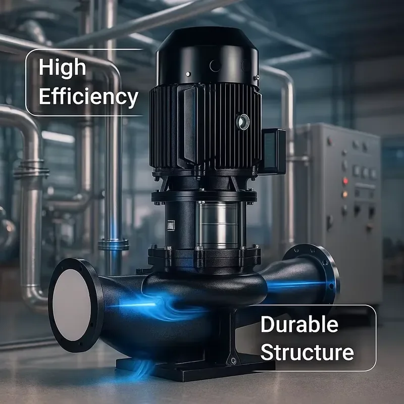 Long Lifespan Easy Installation Medium High Efficiency 5hp Vertical Line Centrifugal Pump for Water Circulation System