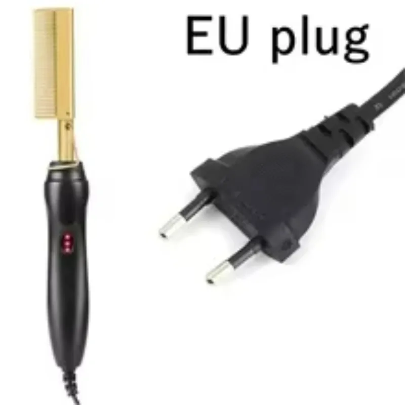 Electric Hot Heating Comb Hair Straightener Curler Flat Irons Wet Dry Hair Iron Straightening Brush Hair Styling Tools