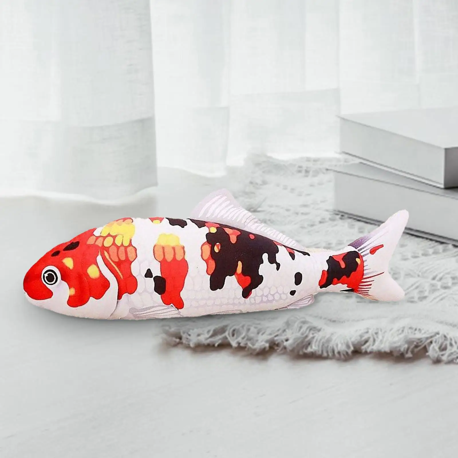 Interactive Plush Toy 30cm Lovely Fish Cushion Pillow for Sofa Bedroom Living