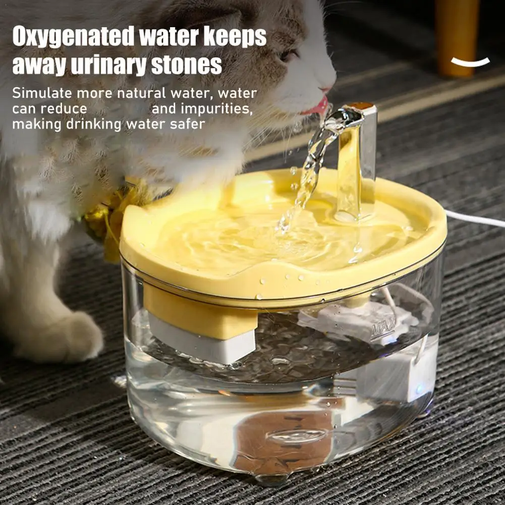 Cat Automatic Water Fountain Quiet Filter Smart Automatic Pet Dog Water  Dispenser 1.5L Recirculate Filtrin Smart Drinking Bowl