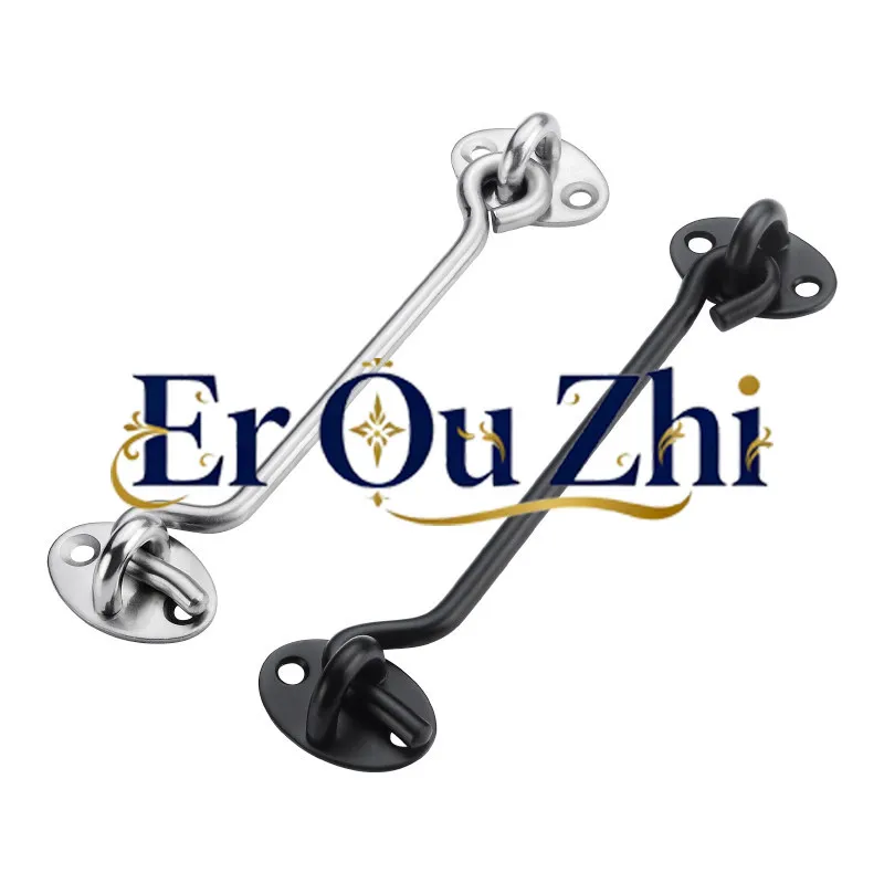 No Punching Door and Window Air Hook Latch Stainless Steel Windproof Hook Buckle Fixing Buckle
