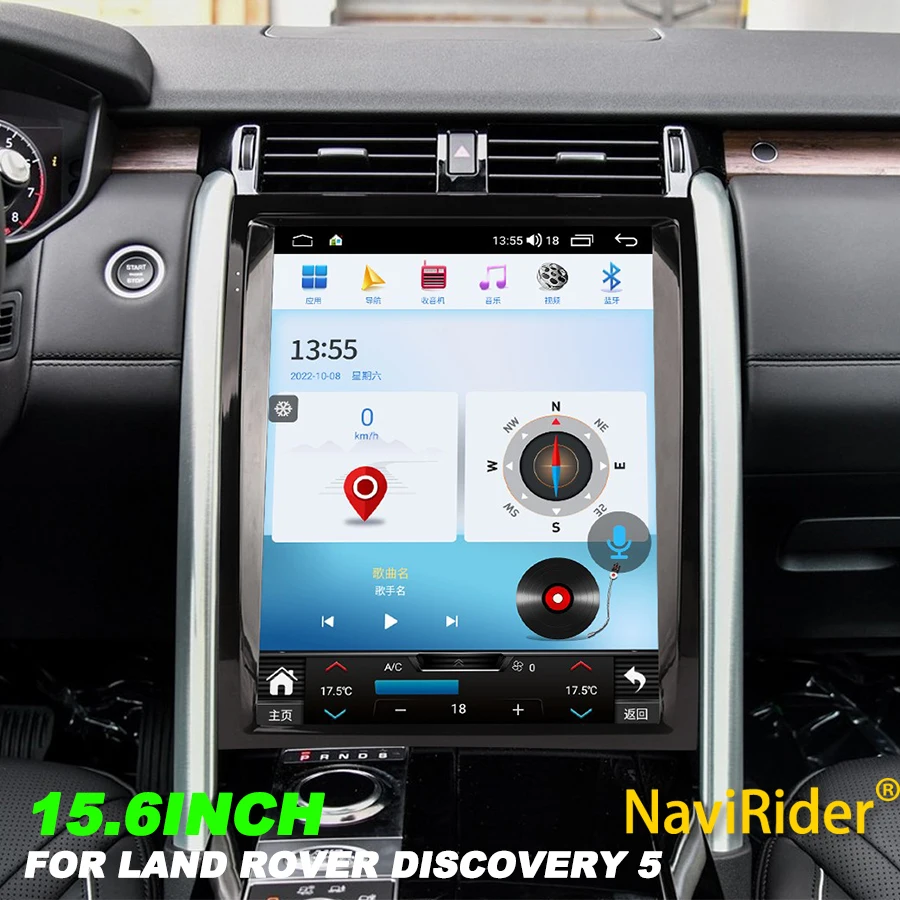 

15.6" Android 15 Car Radio Carplay For Land Rover Discovery 5 2017-2021 Auto Stereo GPS Navigation Multimedia Video Player Audio