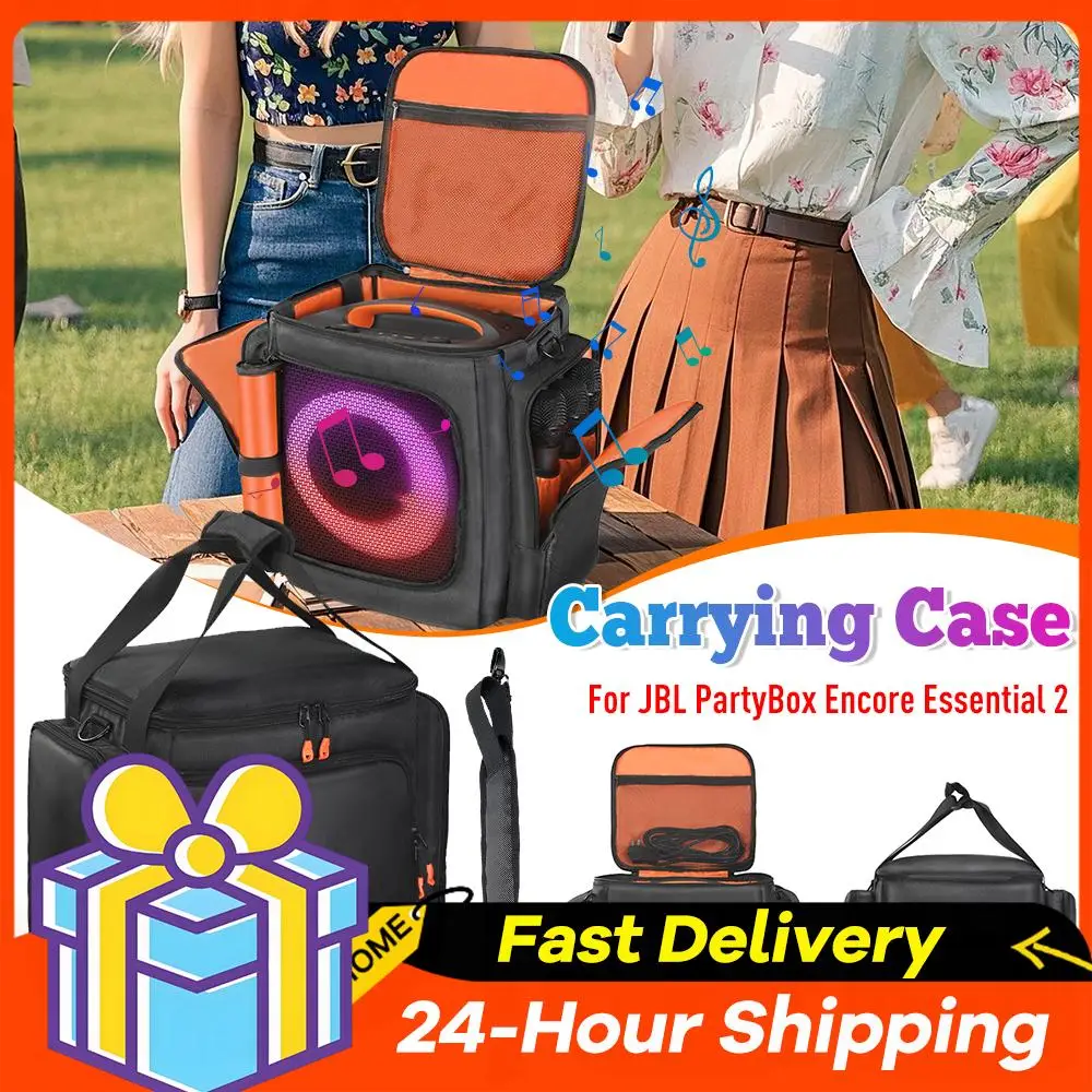 

Speaker Storage Carry Bag For JBL Partybox Encore Essential 2 Carrying Storage Box Double-Sided Speaker Storage Bag Dust Cover