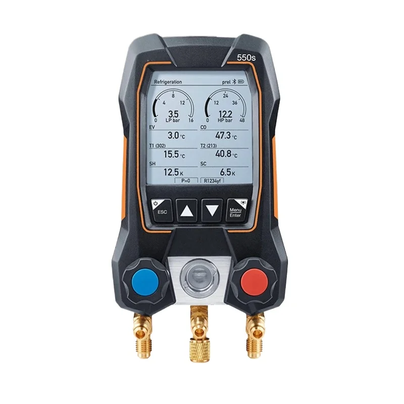 For Air Conditioning Pressure Gauge Electronic Refrigerant Gauge Liquid Filling Automotive Digital Fluoride Gauge