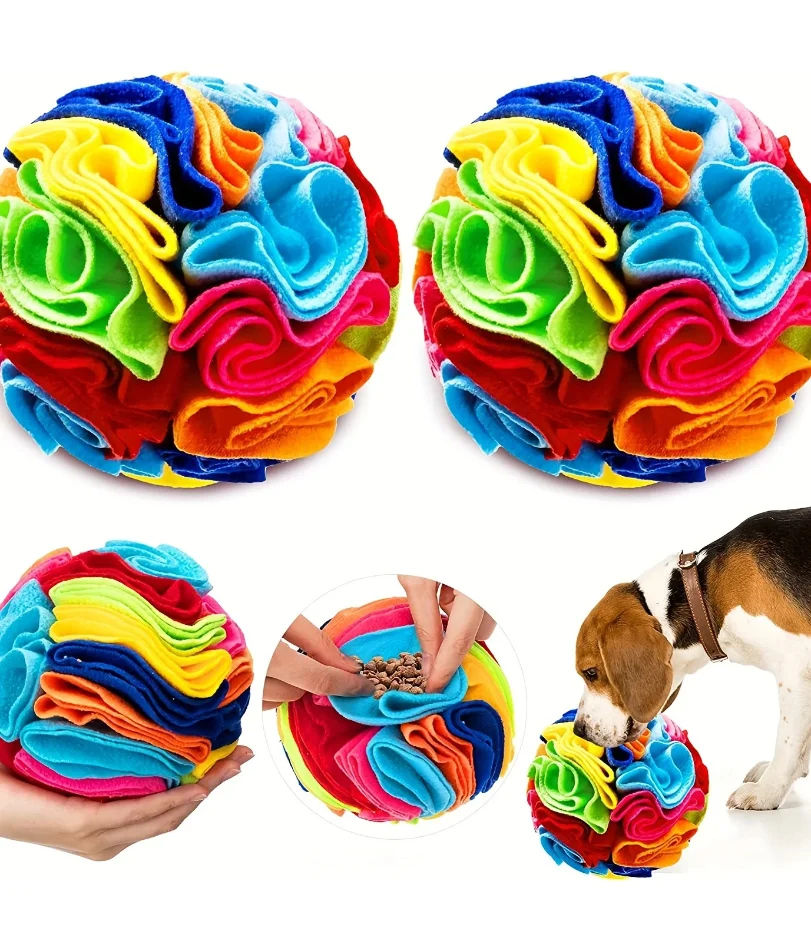 

Interactive Dog Toys Snuffle Ball for Dogs Encourage Natural Foraging Skills, Snuffle Ball Dog Puzzle Toys Treat Ball for Large