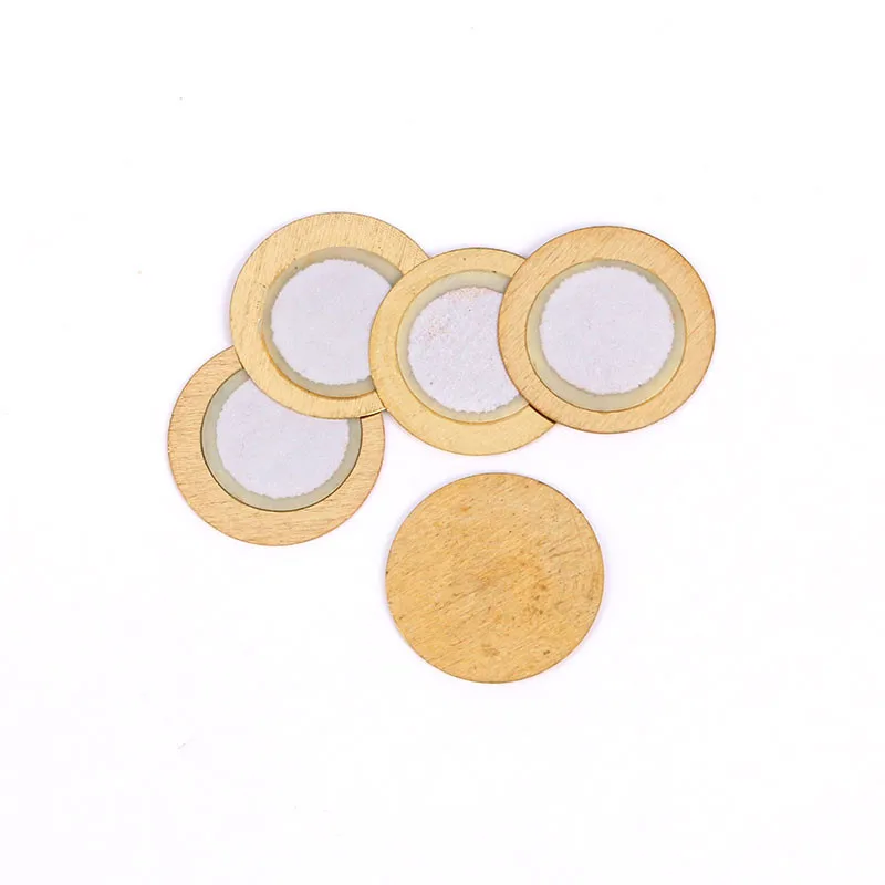 100pcs/10pcs 27mm 0.33mm Thickness Copper Piezo Disc Piezoelectric Ceramic Sheet Buzzer Pressure Sensor Speaker DIY Electronic