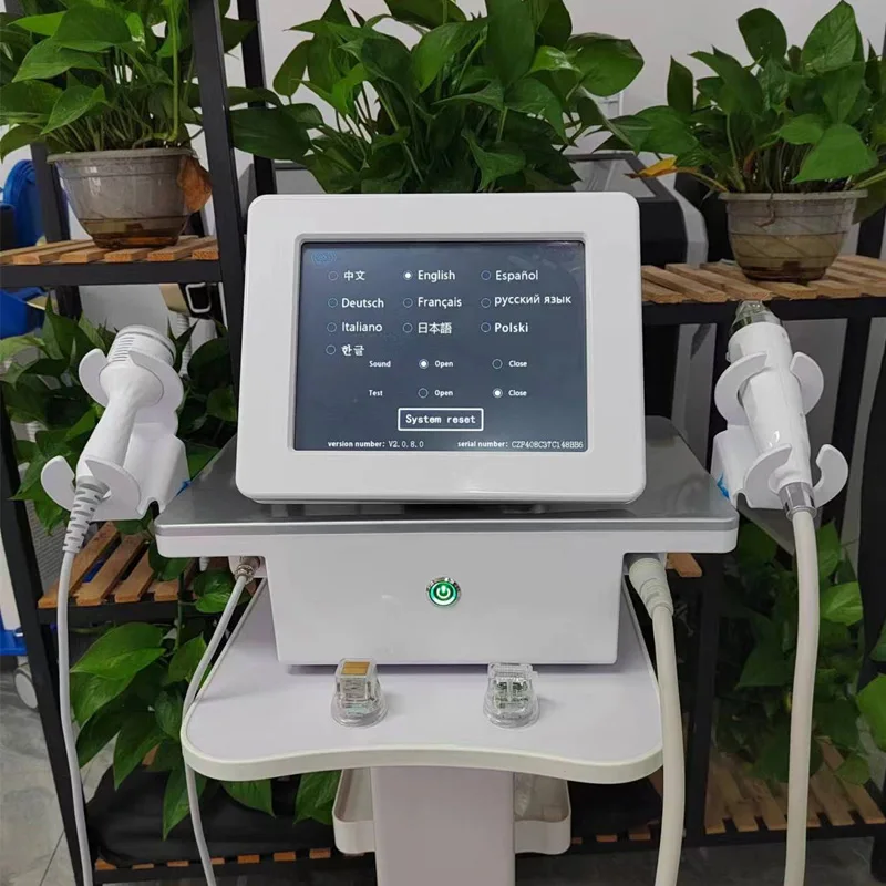 

RF Microneedling Beauty Equipment Fractional Treatment for Skin Repair Wrinkles Scars Pores Tightening and Facial Rejuvenation