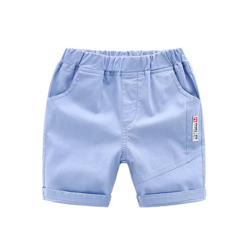 2023 Summer Boy Cotton Shorts Kids Casual Middle Pants Baby Fashion Cute Beach Pants Trousers 2-7Years Children Cropped Shorts