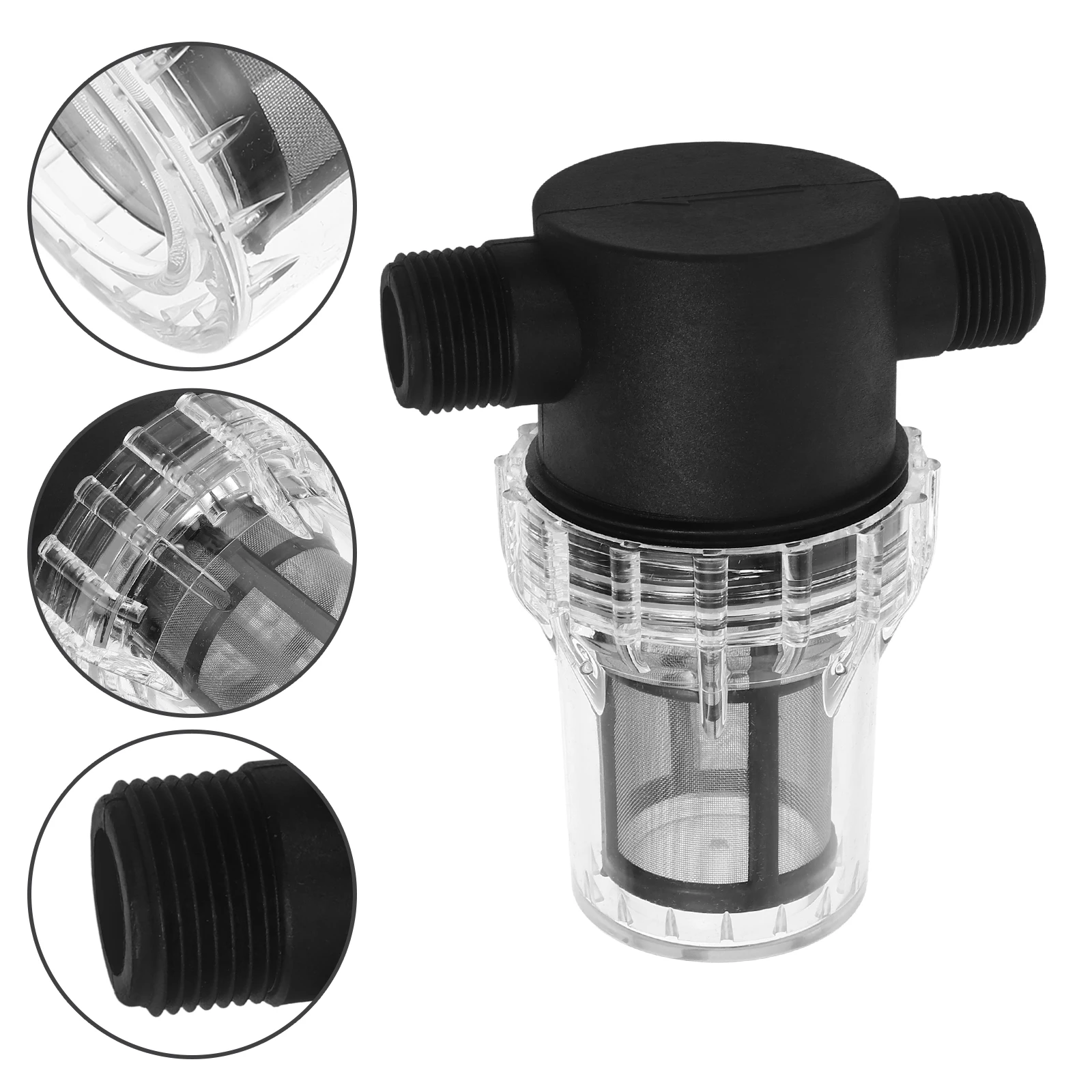

Water Pump Strainer Filter Garden Hose Inline Mesh Screen Sediment Filter Garden Water Filtration Threaded Inlet Strainer