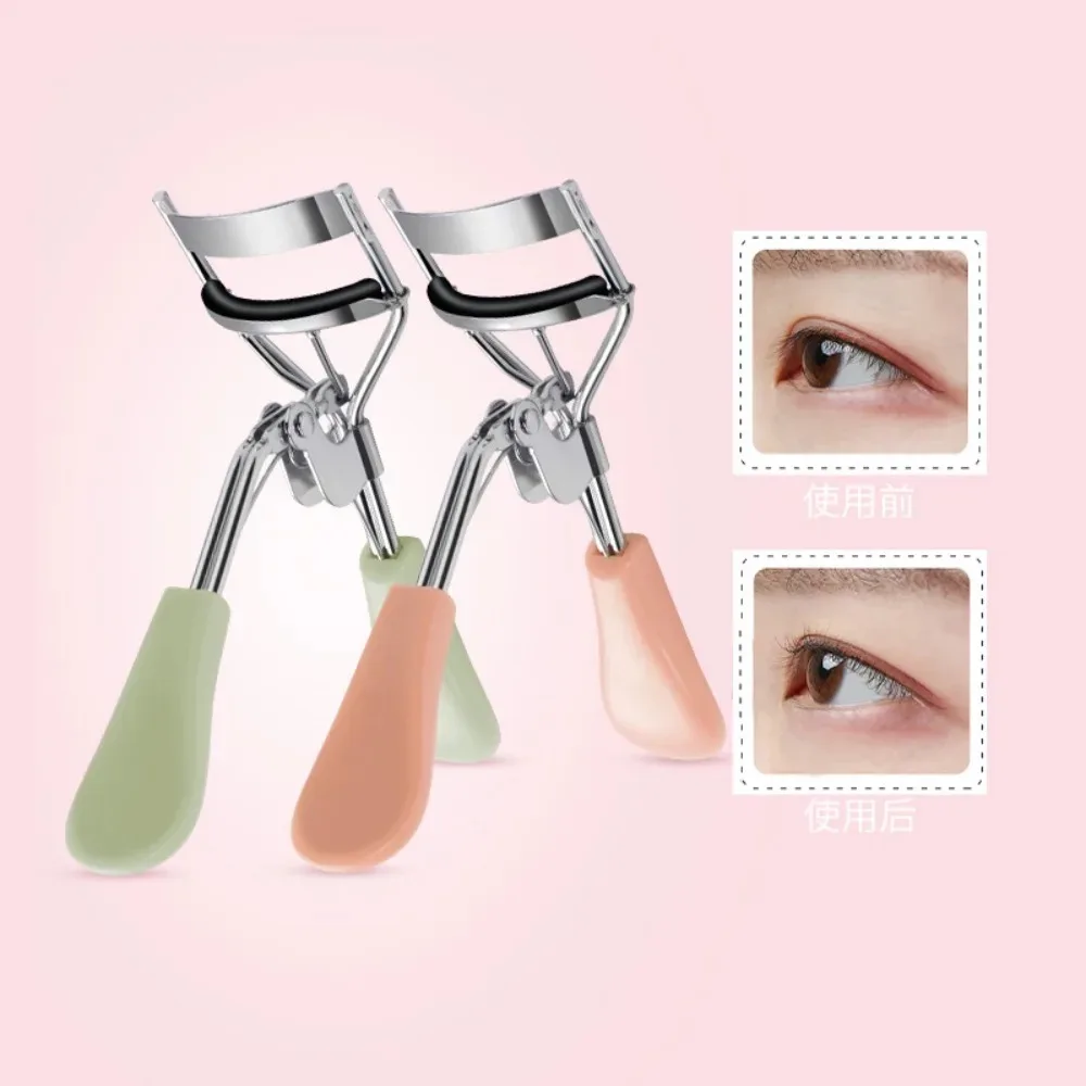 1Pc Makeup Eyelash Curler with Comb Beauty Tools Lady Women Nature Style Cute Eyelash Handle Curl Eye Lash Curler Macaron Color