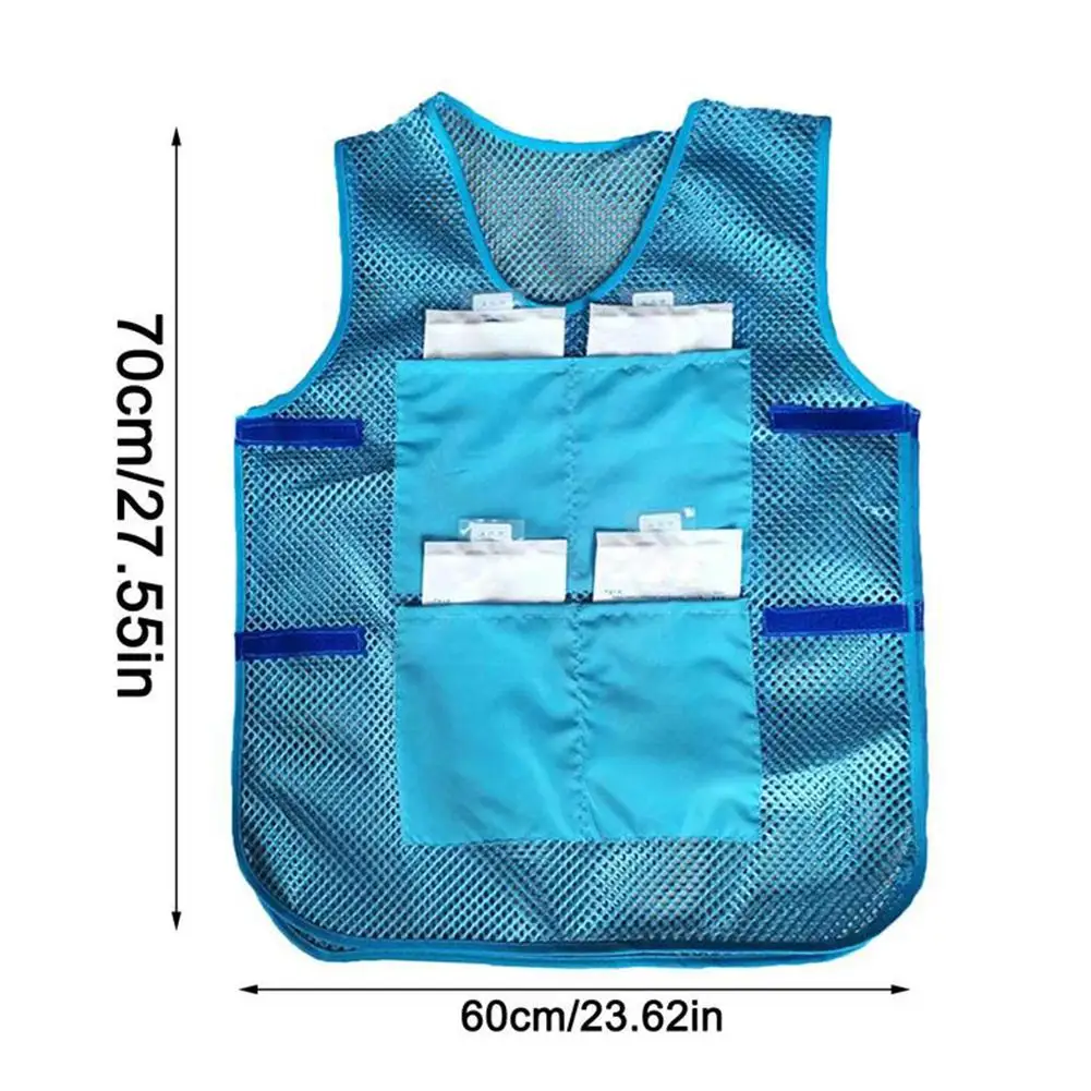 Cooling Ice Vest Summer Outdoor Activities Cooling Ice Vest With 8 Ice Bags For Men Women Hot Summer Outdoor Working