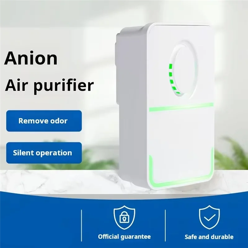 

A93E-Negative Air Purifier Compact Air Cleaner Bathroom Odor & Pet Deodorizer EU Plug