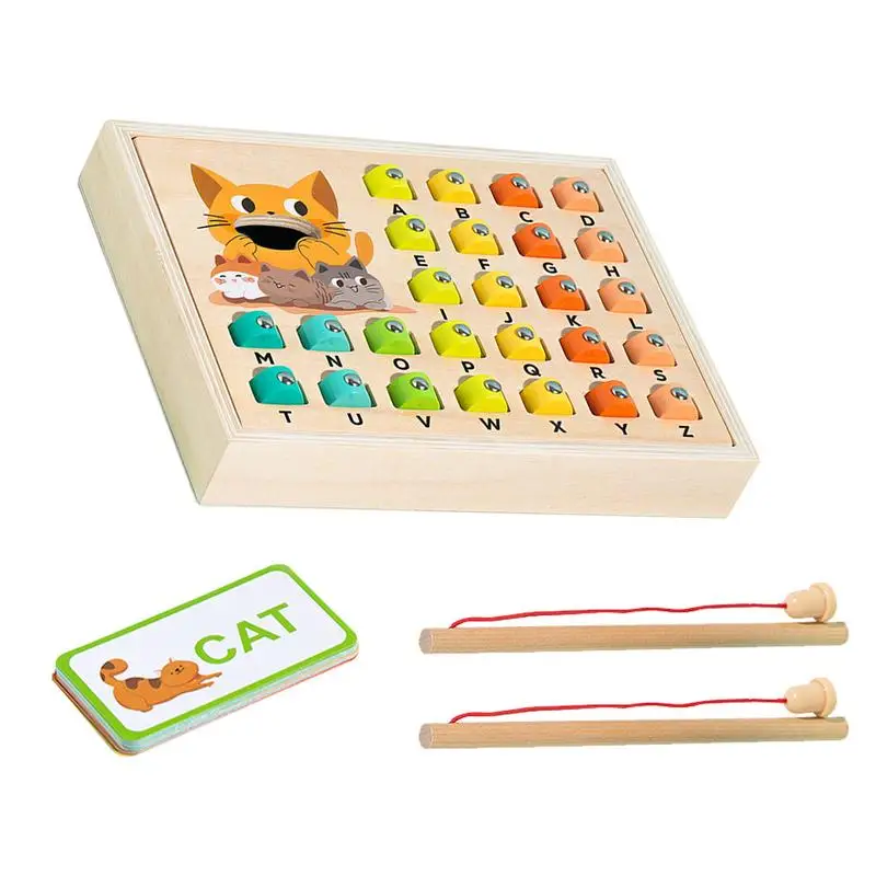 Alphabet Learning Toys Alphabet Fishing Toy Learning Box Educational Enhances Fine Motor Learning Cognitive Skills And Alphabet