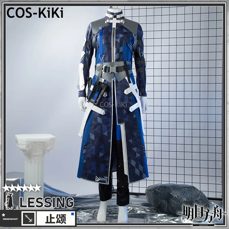 

COS-KiKi Arknights Lessing Game Suit Handsome Uniform Gorgeous Cosplay Costume Halloween Party Role Play Outfit Men Any Size