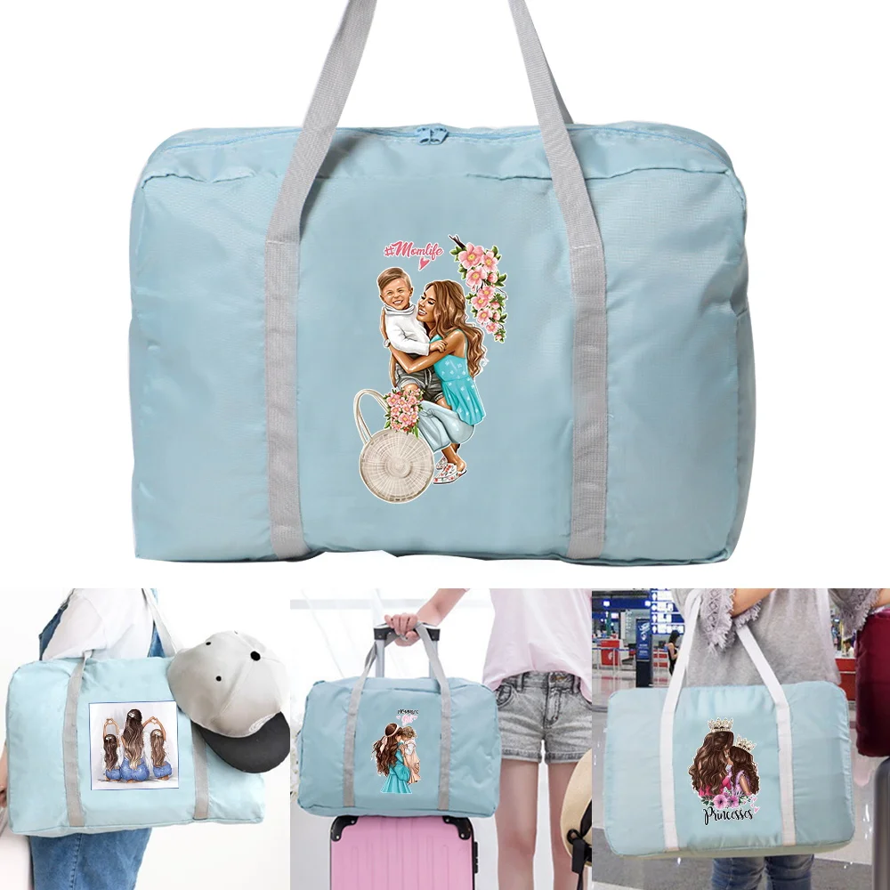 

Легкая дорожная сумка большой емкости, серия Mom, минималистичная складная сумка для путешествий, отдыха, фитнеса, портативные сумки