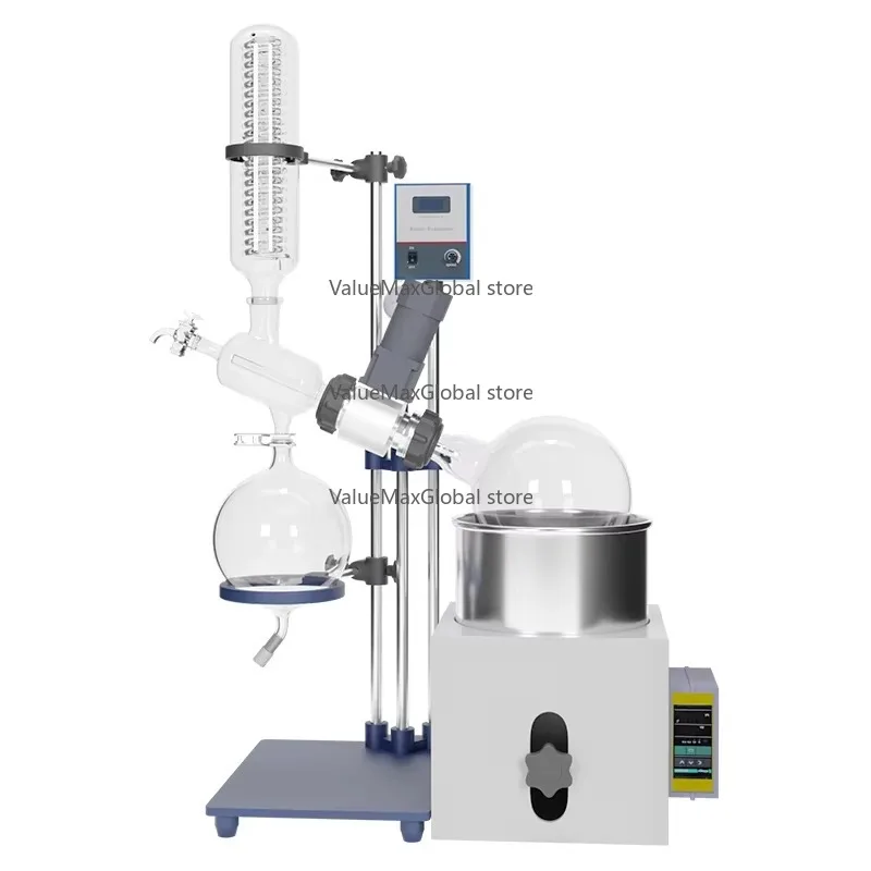 3L Water-Oil Dual-Use Rotary Evaporator 5L Rotary Flask Electric Steam Powered Vacuum Distillation Purification Core Motor