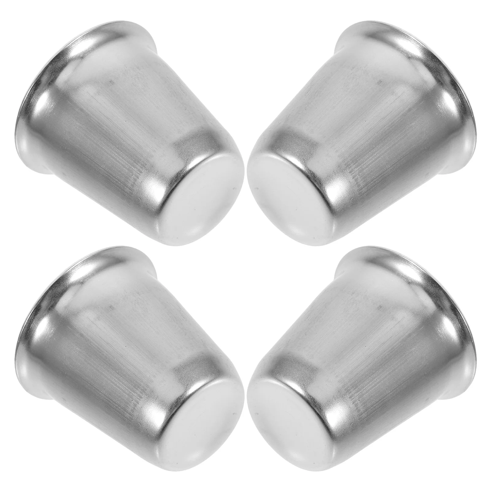 Copa de vino de comunión de acero inoxidable, cáliz elegante para adoración, reuniones, taza de agua bendita, copa de vino, oferta, 4 Uds.