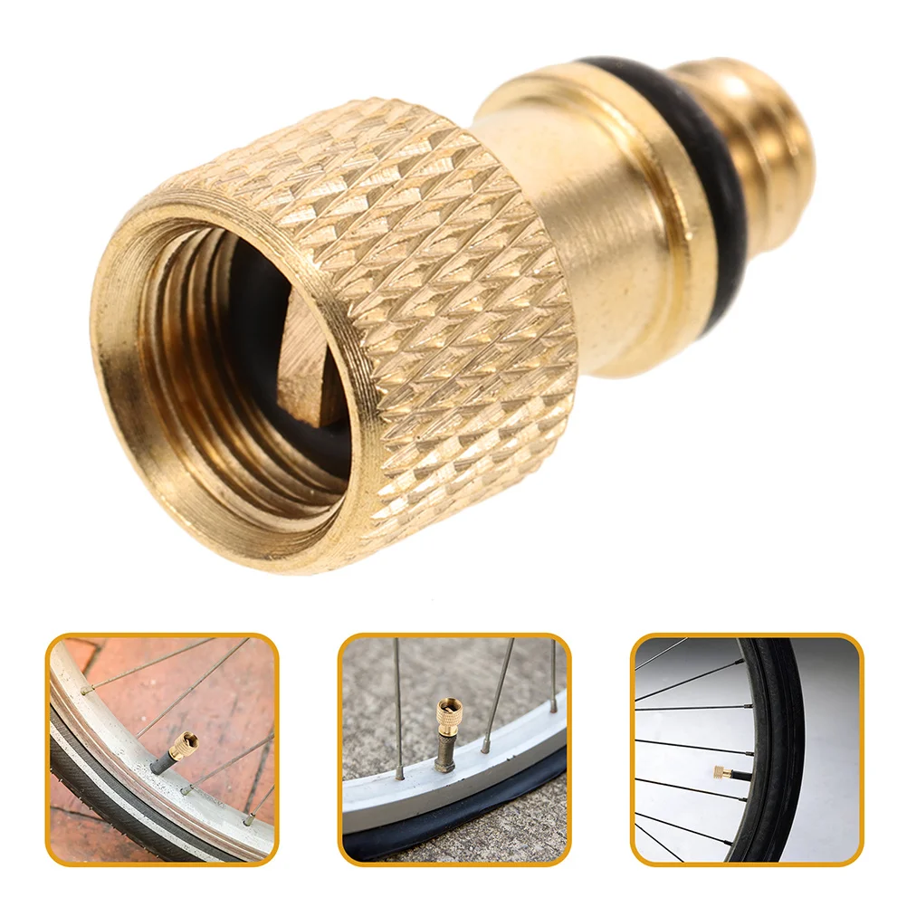 

6pcs American To English Valve Adapter Pure Copper Bike Tire Pump Conversion Nozzle For Air Compressor Bicycle Repair Tool