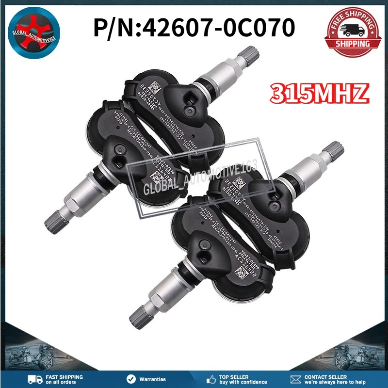 

Датчик контроля давления в шинах 42607-0C070 315 МГц для Toyota Sequoia 2014-2017, Toyota Sienna 2014-2018, Toyota Sienna 2019-2020