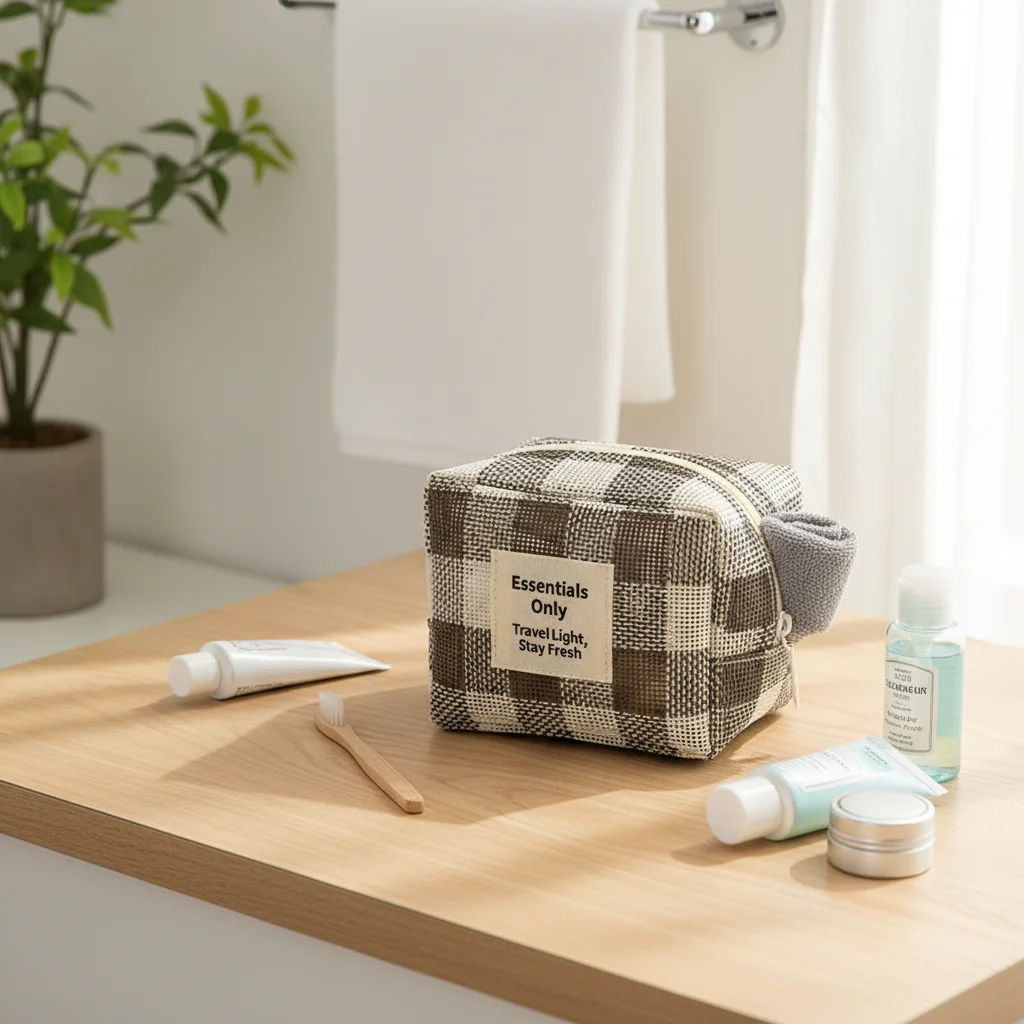 Toiletry Organizer Waterproof Mesh Cosmetic Bag for Travel Portable Makeup Pouch Teslin Mesh Wash Bag Durable Essentials
