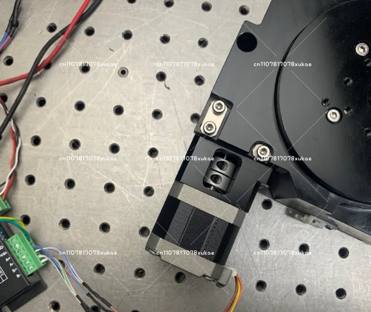 Second-hand 42 stepper motor turntable, high precision R axis, worm gear, 100mm table, CNC indexing plate Disassembled model
