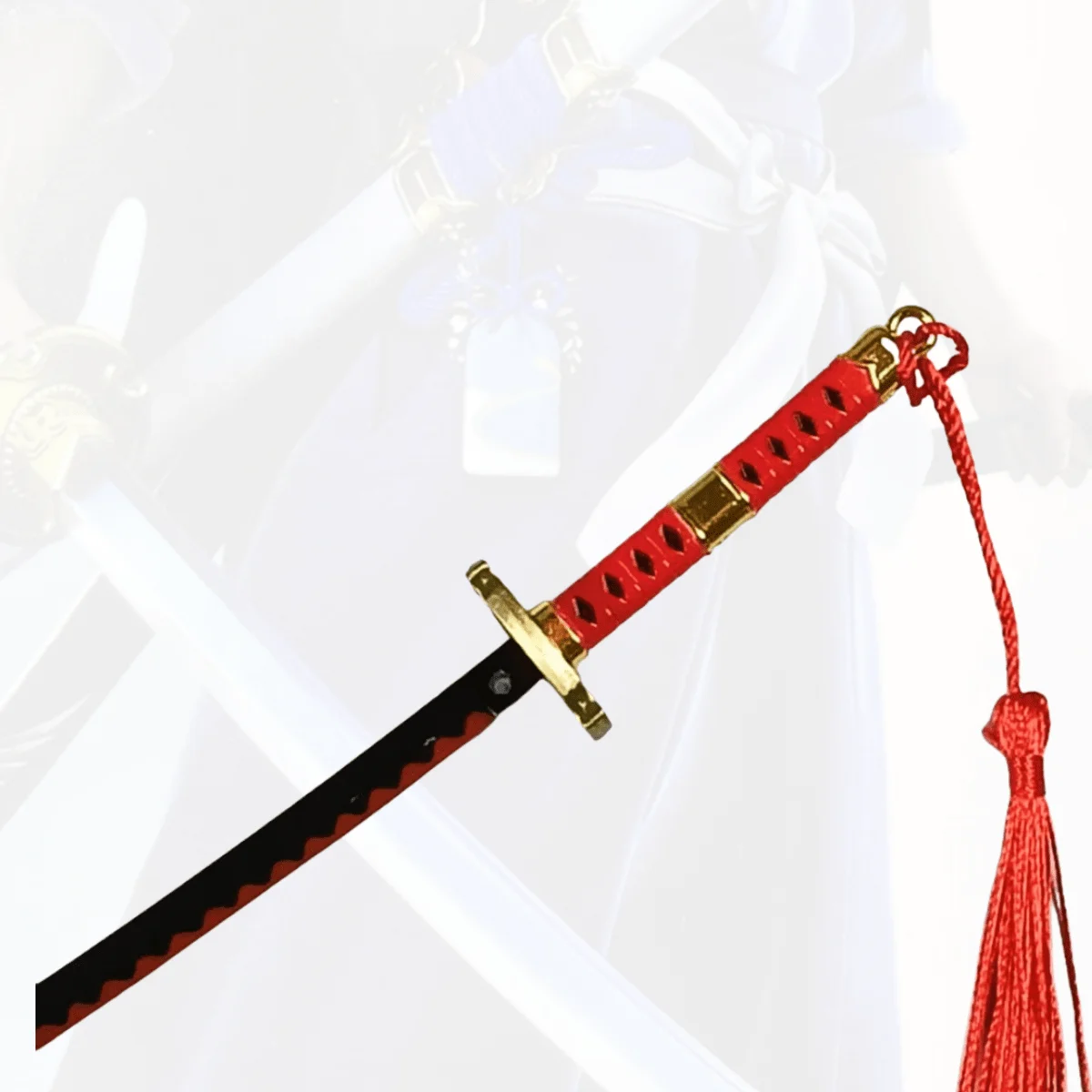 8.6inch Roronoa Zoro Metalen Katana Zwaard Japanse Katana Sabel Originele Samurai Sabel Ninja Mes Cosplay Accessoires Prop Speelgoed