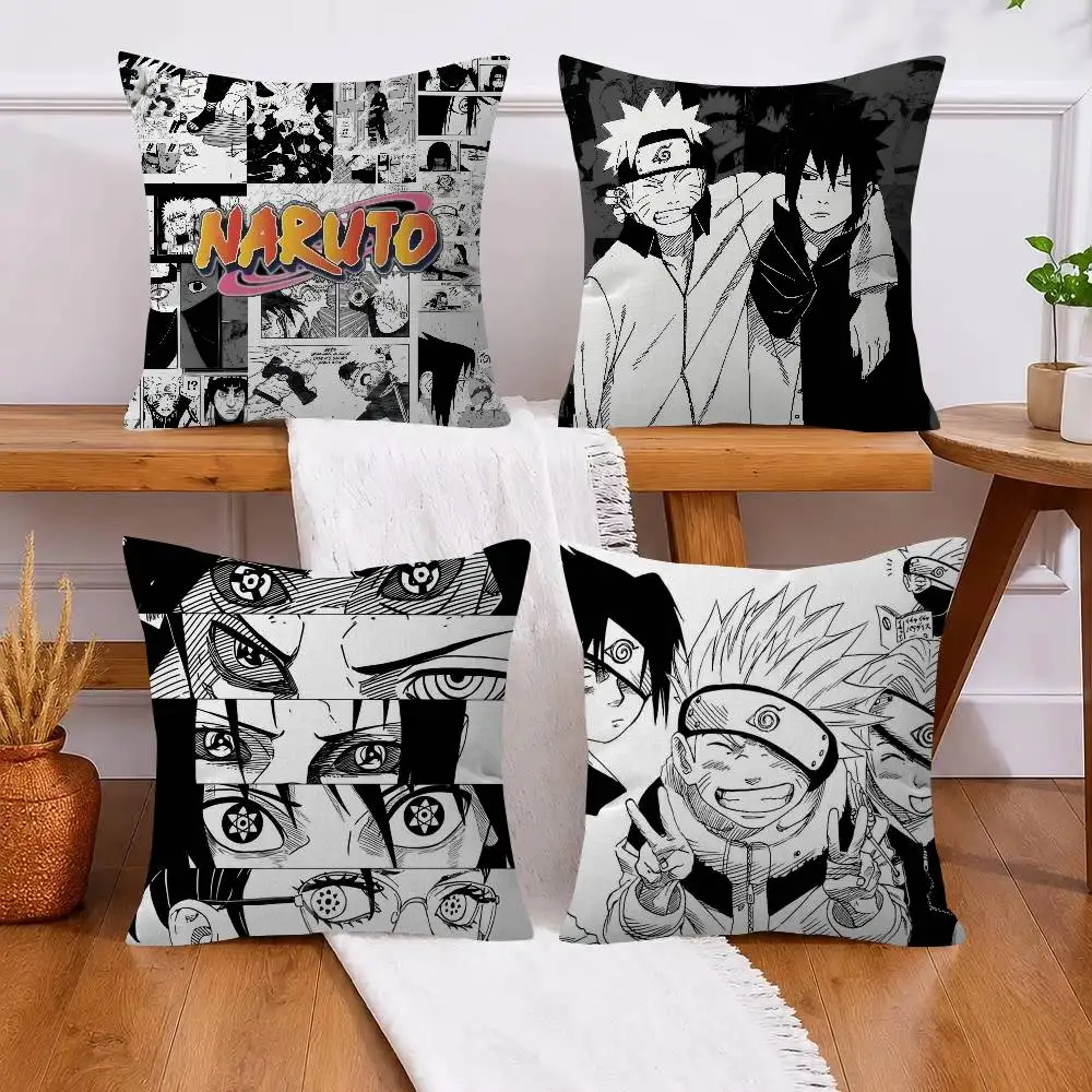 NARUTO black   Pillow Anime Pillow Sofa Bed Head Pillow Cover Cushion Cover Fashion