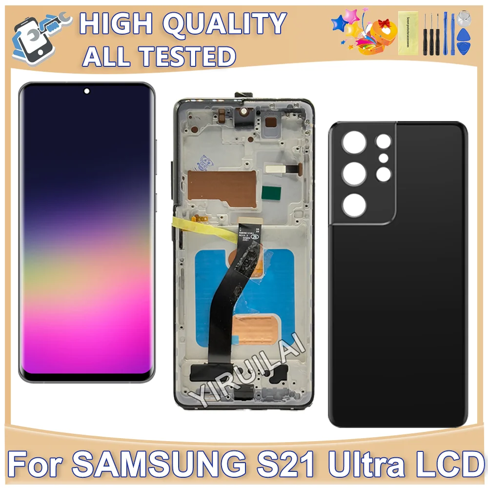 

TFT For Samsung S21 Ultra 5G G998 G998U Display Touch Screen Digitizer For Samsung S21Ultra G998B G998B/DS LCD Screen Department