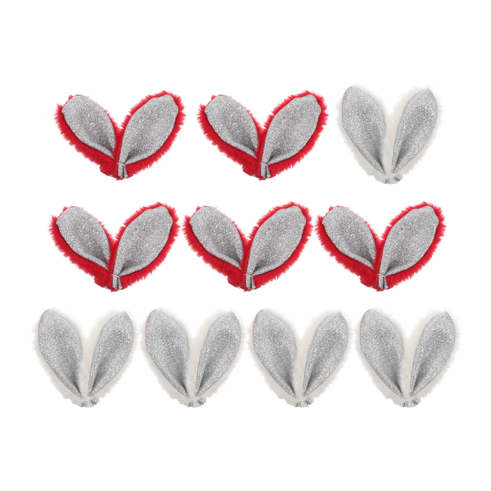 

10 Pcs Crafts Bunny Ear Headband Clothing Sewing Rabbit Ears Diy Hairband Supplies Fun Decors Bags Making Materials
