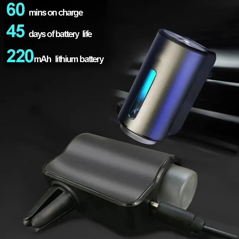 Car Fragrance Humidifier 5 Modes Scent Air Car Odor Eliminator Long Lasting Universal Car Diffuser With Digital Display image 3