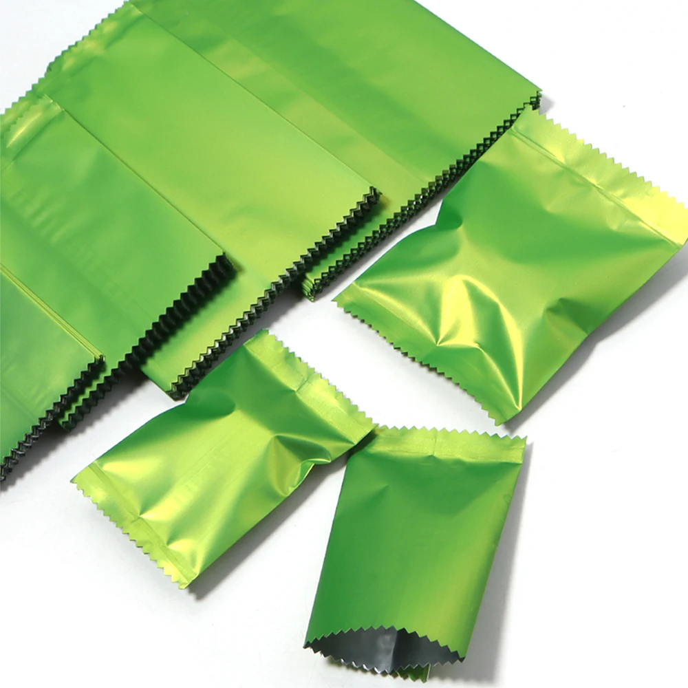 100 Stück Schmuckbeutel, einfarbige Aluminiumfolien-Überraschungstüten, neue leere Miniatur-Lebensmittel-Spielzeug-Überraschungstüten, DIY-Party-Geschenkverpackung – Detail 2