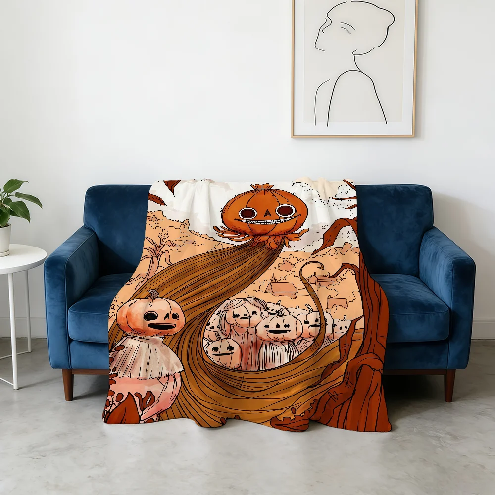Animation O-Over the G-Garden W-Wall Halloween Blanket Flannel Warm Soft Throw Blanket For Room Sofa Childish Birthday Gifts