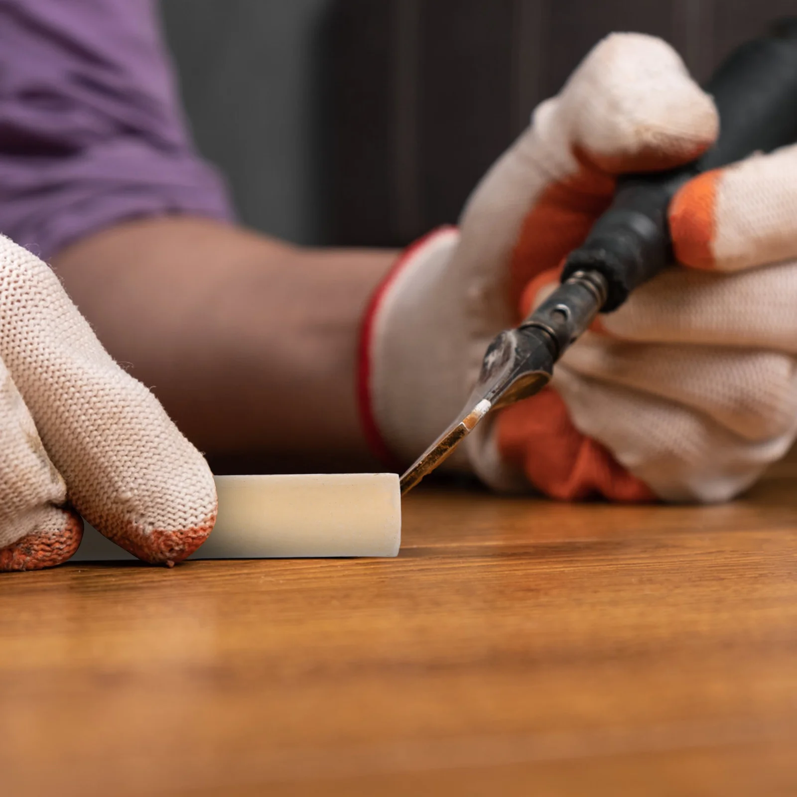 2 قطعة علامات إصلاح الأثاث طقم خشبي للأثاث الخشبي ملء الخدوش ثقوب إصلاح خدش الأرضية #6