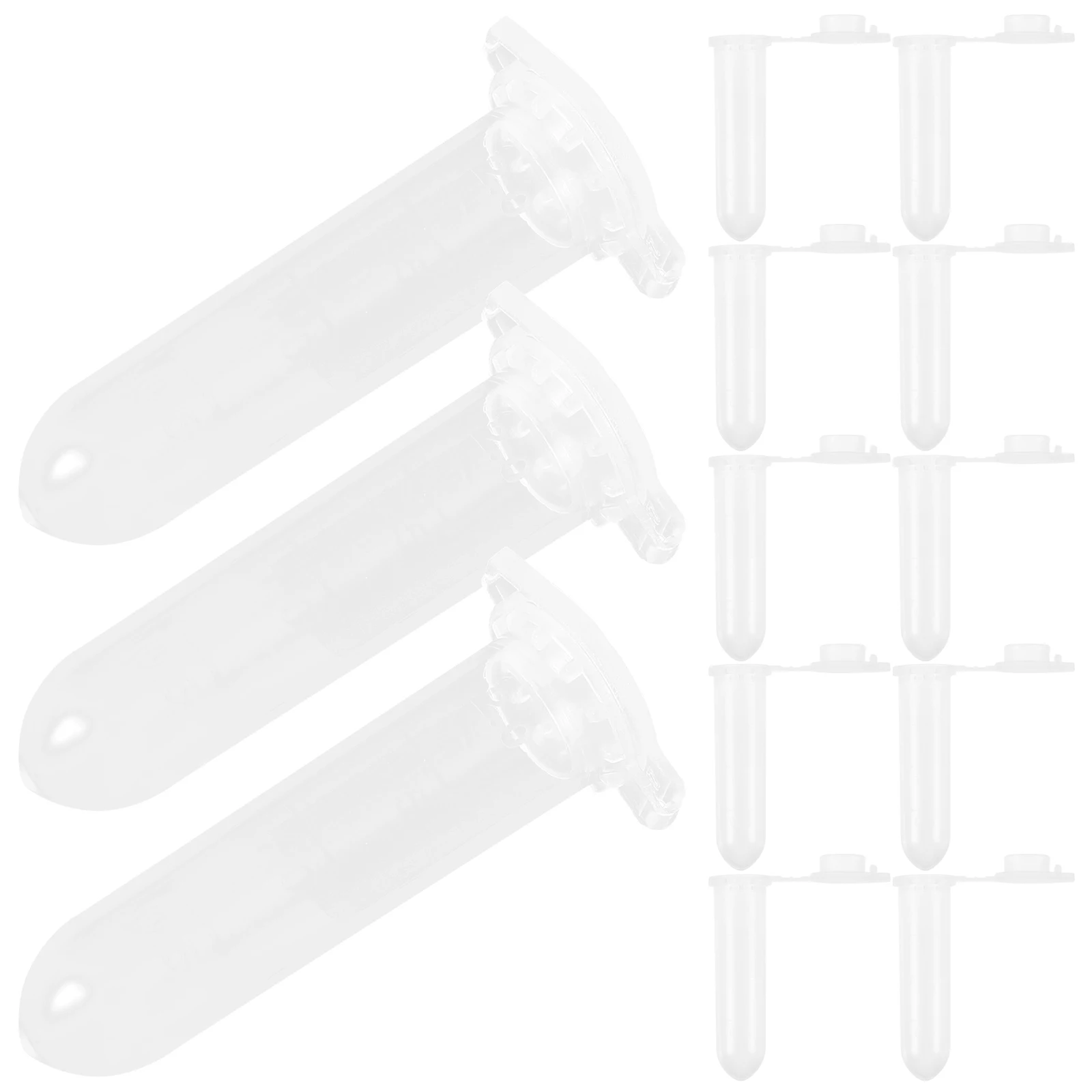 

500Pcs Laboratory Plastic Micro Tubes with Lid Tube for Experiment Sample Storage