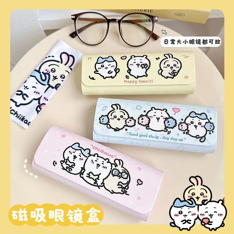 Chiikawa Cartoon Innovation Kawaii Japanese Animation Famous Product Series Creative Interesting Student Portable Glasses Case