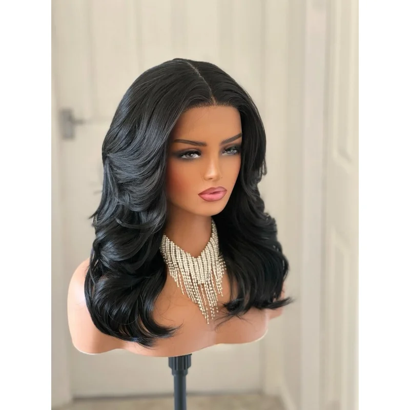 Black Glueless Wig Layered| Chic Natural Look | Ready to Wear