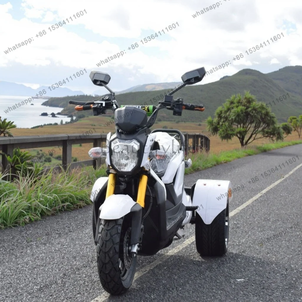 Factory retro 72v 1500w electric tricycle, open body scooter with rear seat, adult 2-seater