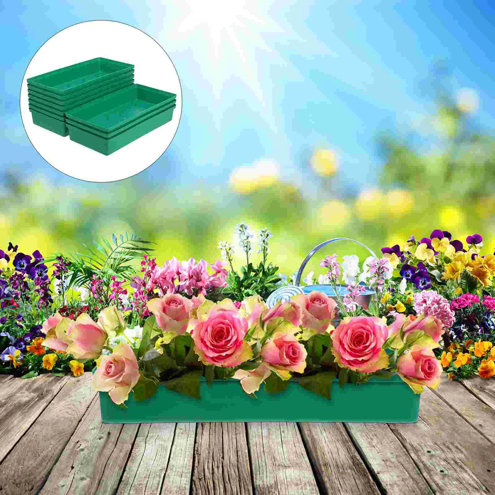 

10 Pcs Florist Decorative Bowl Flower Mud Fixing Plate Tray for Flowers Arrangement Base Centerpiece Fresh Holder