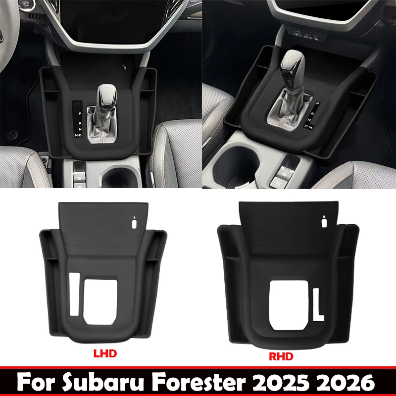 

For Subaru Forester 2024 2025 2026 Interior Accessories silicone center conlose gear shift panle front water cup holder Cover
