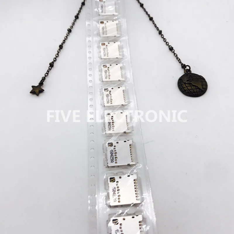 

10pcs/lot, 104031-0811 CONN MICRO SD CARD PUSH-PULL R/A 10 (8 + 2) Position Card Connector Secure Digital - microSD 1040310811